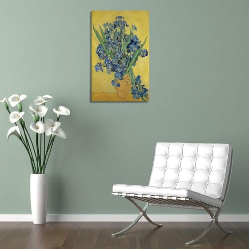 Toile décoration murale Iris Van Gogh grand poster pour salon moderne