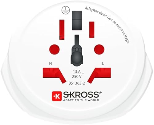 Miniatura 2 de Skross World to USA - Adaptador de viaje para país, color blanco
