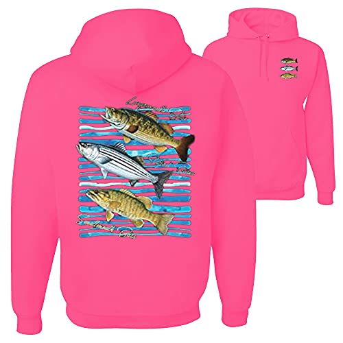 Big Bass Fish Largemouth Striped Smallmouth Fishing Mens Hoodies