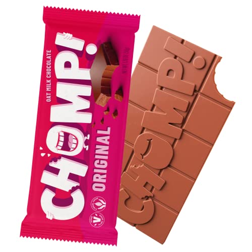 Chomp! Original Vegan Oat Milk Chocolate Bars | Dairy-Free, Gluten-Free, Soy-Free, Ethical Cacao (5 Pack) #TOP12