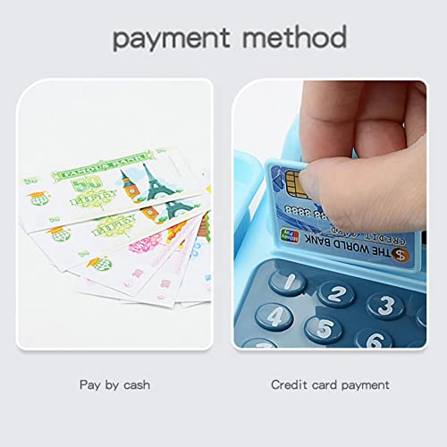 Jogar caixa registradora para crianças,Conjunto de brinquedos de calculadora de contagem de caixa -