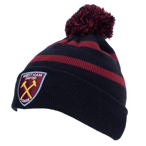 West Ham United FC Breakaway Crest Ski Hat - Navy/Claret - One Size