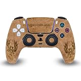 Head Case Designs Licenza Ufficiale EA Bioware Dragon Age Grey Wardens Distressed Heraldry Vinile Frontalino Sticker Gaming Pelle Adesivo Compatibile con Sony Playstation 5 PS5 DualSense Controller
