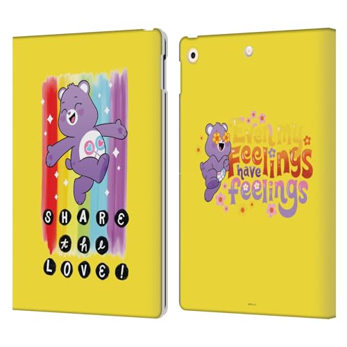 Housse iPad 10.2 antichoc étui cuir Care Bears rigide