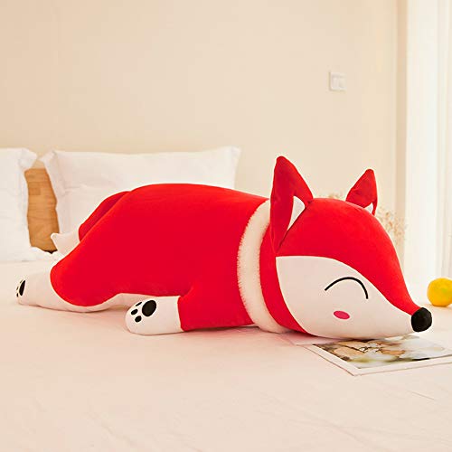 Vsfndb Stuffed Fox Animal Plush Toys 20 Inches Red Large Animal Stuffed Plushies Super Soft Cute Cuddly Pillow Cushion Stuff Dolls Birthday Xmas Gifts For Children Kids Boys Girls Room Decor, 20Inches #TOP4