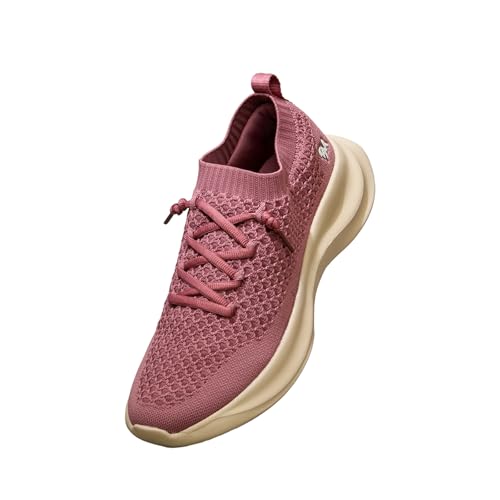 Image of Neeman's Knit Gliders Women Sneakers | Stylish Casual Shoes for Men with Airknit Breathable Upper | Anti-Skid EVA Sole Footwear | Lightweight Lace-Up Sneaker