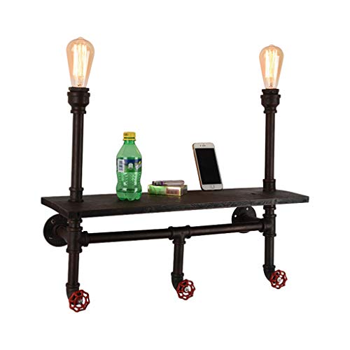 Lèche-murs Lampes de chambre à coucher d'allée de salon Éclairage de chambre à coucher Applique murale de personnalité de porche d'escalier Lumière de tube de fer Applique murale à vent industriel rét Cover