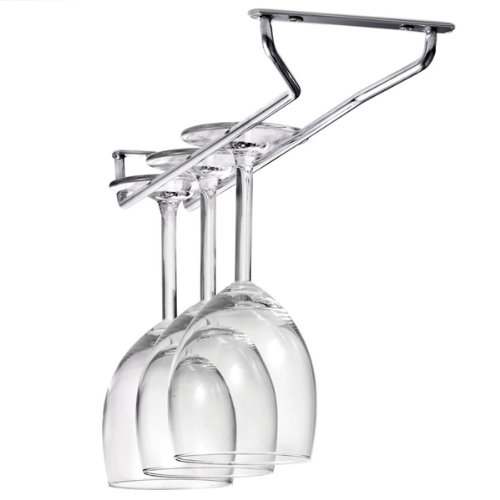 Bar@Drinkstuff Silver Chrome Plated Glass Rack 24Inch - Glass Hangers, Glass Holders, Glassware Racks, Stemware Racks