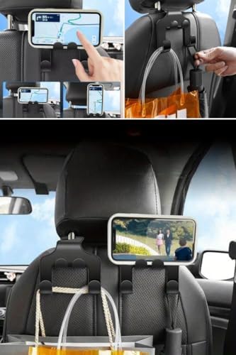 BUFFER® Oto Koltuk Arkası Düzenleyici Organizer Askılıklı Telefon,Tablet Tutucu - Görsel 9