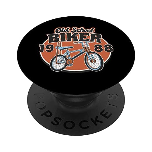 Old School Biker 1988. 35 cumpleaños PopSockets PopGrip Intercambiable