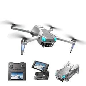 8K Kamera FPV Drohne mit LCD Fernbedienung, 2 Batterien