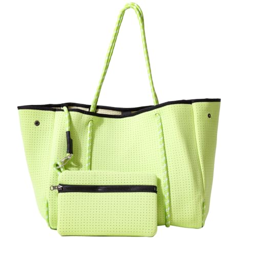 POPUPS Tote Bag, Everyday Neoprene Bags for Women with Zipper Pouch
