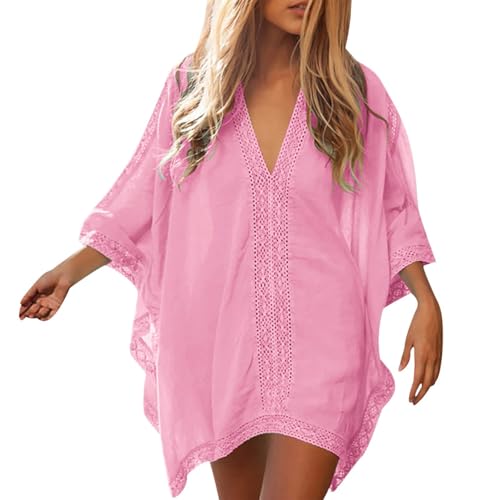 Maillot de bain plage femme bikini surdimensionné léger rose unique