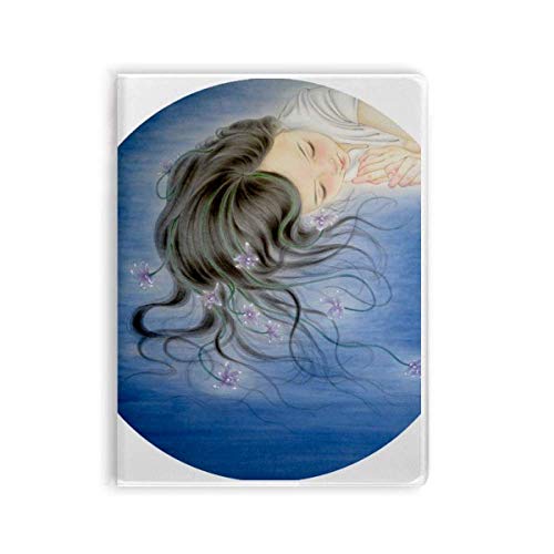 Carnet A5 Orchid Fantasy Girl à couverture souple aquarelle pour notes
