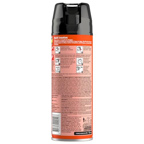 Raid Inseticida Aerossol Multi-insetos Base Água 285ml