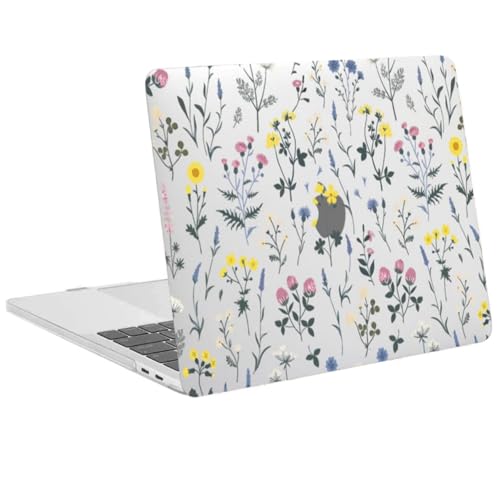 Coque MacBook Air 13 Anti Rayures Étui Rigide Fleur pour Modèle Ancien A1466 A1369