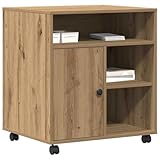 bureau blanc 100 x 50 【Support d'imprimante polyvalent】 Ce support d'imprimante en bois d'ingénierie est un super choix pour ta maison ou ton bureau. Son design rustique et sa taille compacte aident à garder les choses stylées et bien rangées. Avec des dimensions de 60 x 50 x 67 cm, il s'intègre facilement dans des espaces réduits, te permettant de maximiser ton espace sans sacrifier le style.