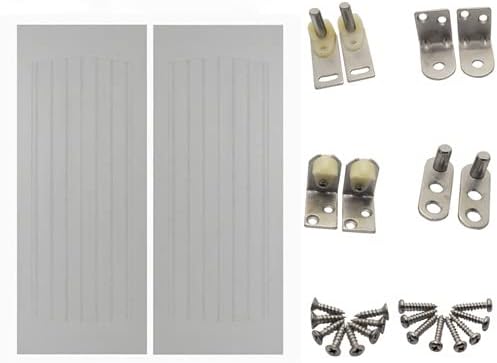 Swinging Cafe DoorsCraftsmen Beadboard Saloon Doors – Premade for 36" Door Openings, 40" Tall, Primed & Ready to Paint, Includes Hinges for Saloon Swing, Quick Shipping