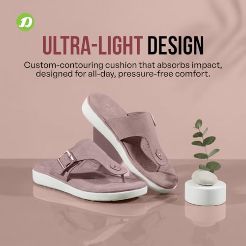 Image of DOCTOR EXTRA SOFT Women's Ultra Lightweight Slippers /Flip-Flops with Memory Foam Cushion | Stylish & Comfortable | Casual & Fashion| Diabetic & Orthopedic Synthetic Slip-on Sandals Ladies /Girls D-621