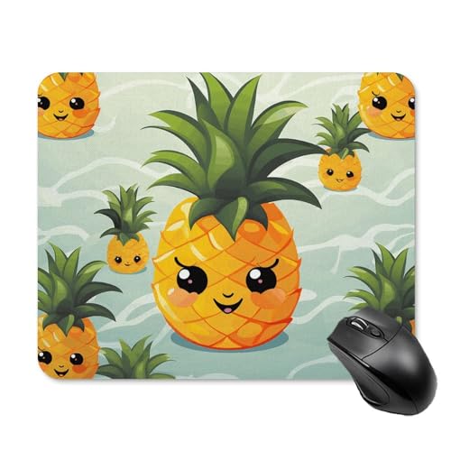 Tapis de souris mignon ananas ultra fin 20x25cm en caoutchouc