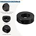 PATIKIL Bore 20mm Single Split Shaft Collar 40mm OD 15mm Thickness, 2 Pack 45#Carbon Steel Locking Collar Clamp Style with Set Screw for Machine Tools Industry, Black