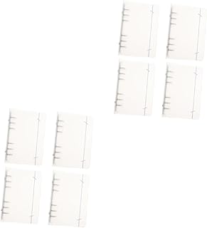 TEHAUX 8 Peças Capa Protetora A5 Capa De Notebook Protetor Fichário Planejador Capa Fichário Pasta Fichário Transparente Scrapbook Fichário Protetor De Anel Capa Protetora Ferro A4