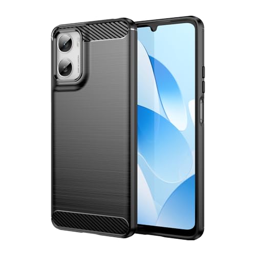 Coque Moto G06 Power antichoc étui protection carbone flexible noir