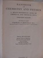 Handbook of Chemistry and Physics; a Ready Reference Book of Chemical and Physical Data, Fortieth (40th) Edition B000ILHEDM Book Cover