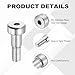 MECCANIXITY 26 Pcs 304 Stainless Steel Shoulder Bolt 6mm Shoulder Dia 6mm Shoulder Length M5x0.8 Thread Hex Socket Shoulder Bolts for Hydraulic Injection Molding Machinery Industries