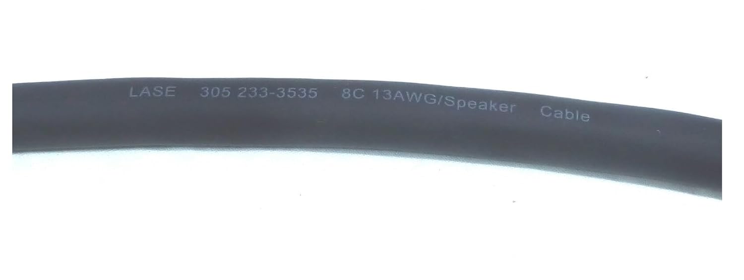 LASE 13 AWG Gauge 8 Conductor Heavy Duty Speaker Wire (Sold in 10 Ft Increments)