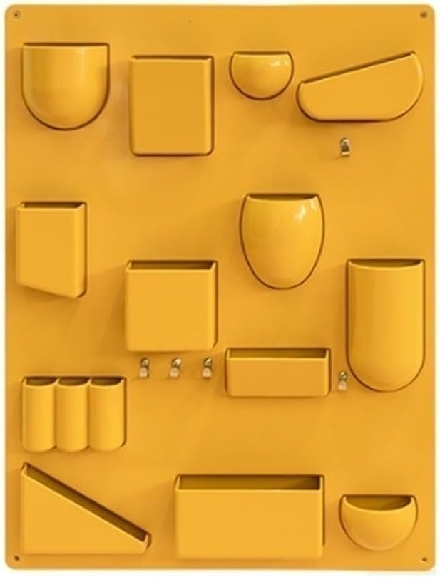 Plastic Wall Mount Organizer, Cabinet Door Organizer, Torage Organizer, Art Wall Decor, Wall Organizer for Bathroom, Kitchen, Living Room(White)