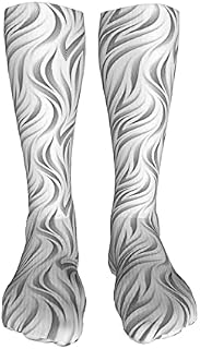702 Unisex Trainer Socks Monochrome Athletic Socks Warmer Socks Novelty Men’S Socks For Climbing Trekking 50Cm