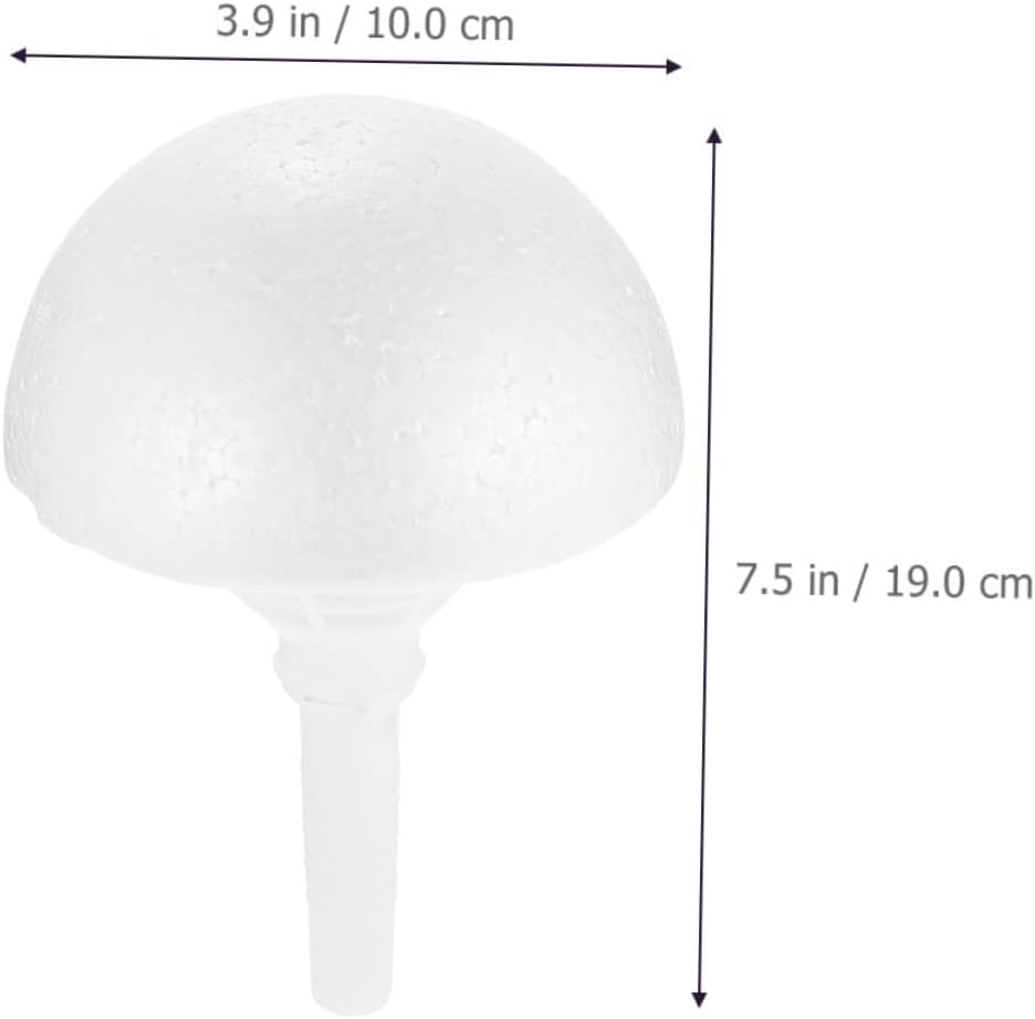 VOSAREA 4 Sets Bouquet Material Floral Foam Bridal Bouquet Holder Cascading Bouquet Holder Bouquet of Flowers Wedding Flower Arrangement Handles Plastic Hemisphere Manual Bride White