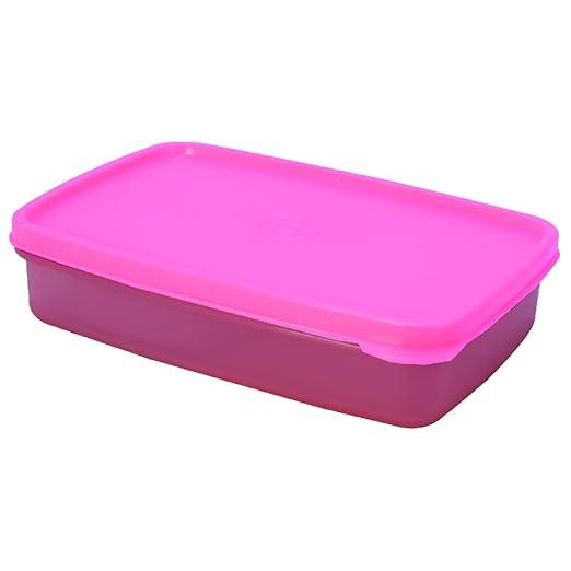 Bon Bon Big Lunch Box for Kids, Office Men & Women, Box with Compartments, PP Food Grade, Microwave Safe, Reusable Lunch Box, Leak Proof, 1 Pc of 1100 ml, Pink Color
