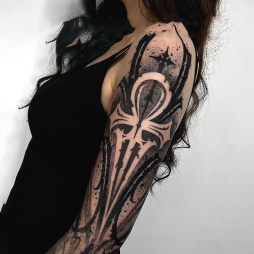 Fake Dragon Sleeve Tattoo Stickers for Women Temporary Long Lasting Temp Dragon Temporary Tattoos for Adults (TS147)