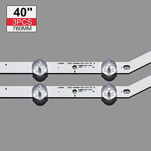 Tira LED Samsung 40 UN40H5003 de repuesto para reparar retroiluminación de TV de 76 cm 5