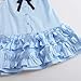 Toddler Girls Ruffle Bow Tie Neck Summer Dress Sleeveless Loose A-Line Kids Swing Babydoll Party Dresses for 1-10 Years