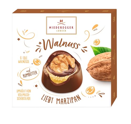 Niederegger Marzipan Pralinés ’Walnuss’, 2er Pack (2 x 102 g)