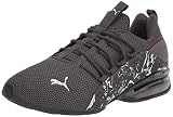 PUMA mens Axelion City Escape, Asphalt-puma White, 7.5 US