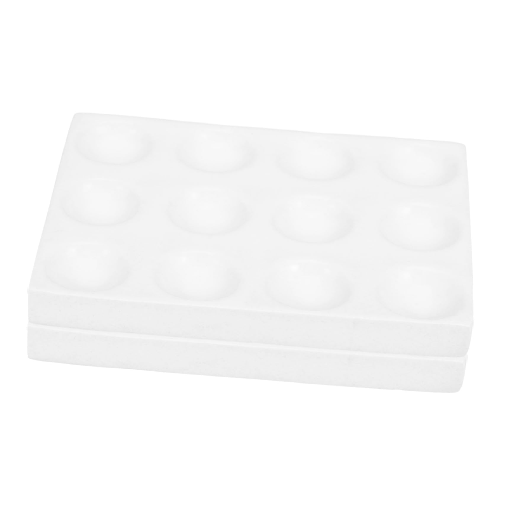 Worgeous 40 Pcs Plastic Reaction Plates 9-well Labs Chemical Reaction Plates Experimental Instrument Plates