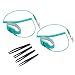 MECCANIXITY 2pcs ESD Anti Static Wrist Band PU Wired Static Bracelet 6ft Adjustable with Anti Static Tweezers for Computer Electronics Repair