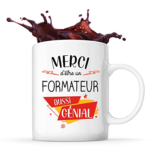 Planetee Mug Merci Formateur Génial | Tasse Idée Cadeau Collègue Travail Retraite