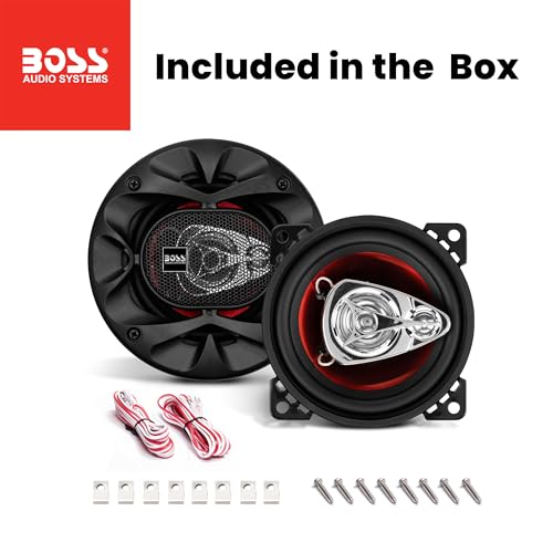 BOSS Audio Systems CH4230 Chaos Exxtreme Series 4 Inch Car Door Speakers - 225 Watts (per pair), 3 Way, Full Range, Sold in Pairs, Bocinas Para Carro