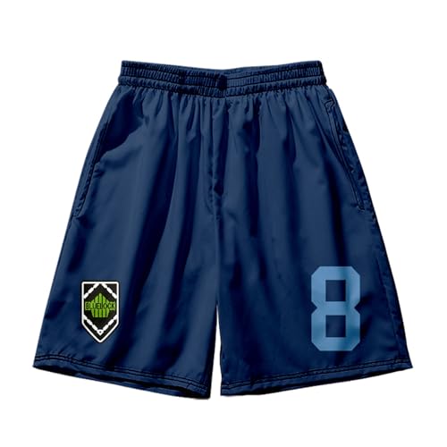 ISaikoy Anime Blue Lock 3D Printed Beach Shorts Swim Trunks Summer Boardshorts Jersey Short Pants