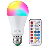 【Fácil de usar】 Configuración Plug-n-Play ultra simple. Simplemente enciende las bombillas inteligentes y comienza a disfrutar con el control remoto (funciona desde un rango de 5 m)