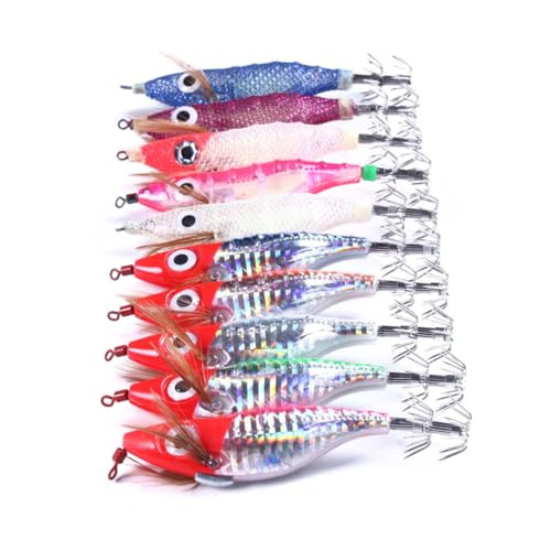 Leurres pour peche aux calmars TOYANDONA appats crevettes artificielles durables