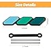 Ywdiml Car Grille Decor Badge, Tri-Color Creative Vehicle Front Grille Insert Trims, Automotive Exterior Bumper Label Emblem Decoration, Universal Fit (Green/Blue)