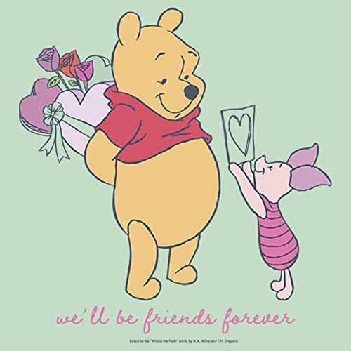 Disney Winnie The Pooh Friends Forever Girl's Heather Crew Tee2