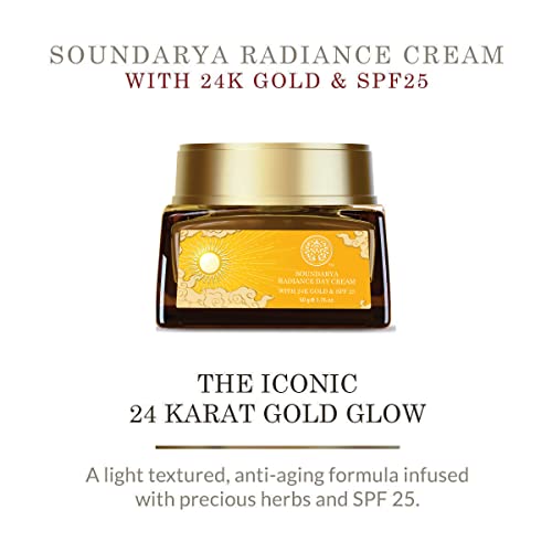 Forest Essentials Soundarya Radiance Cream With 24K Gold, 50G #TOP3