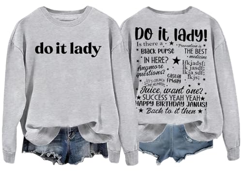Do It Lady Sweatshirt Do It Lady Hoodie Unisex 6